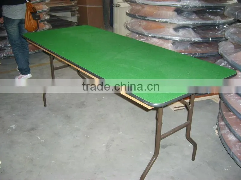 China supplier cheap leisure used metal folding chair and table for restaurant