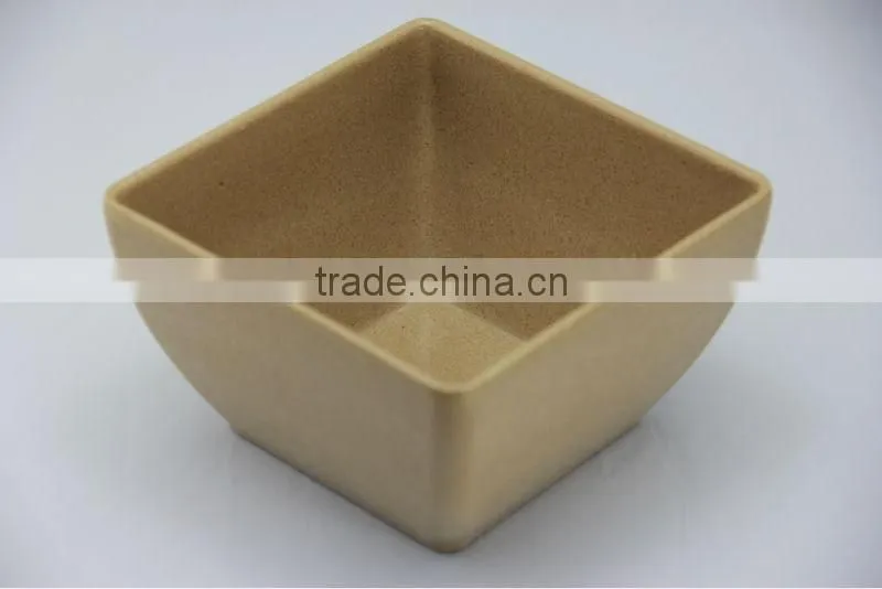 eco-friendly cheap kitchen rice husk fiber square bowl