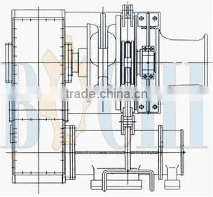Marine Deck Combined Windlass Boat Hydraulic Windlass
