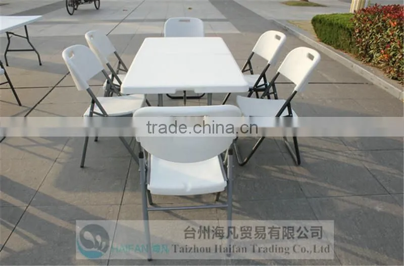 strong and durable 5FT plastic folding writing table/hot sell adjustable drafting table for party