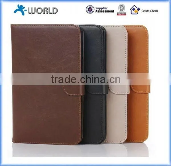 Retro Leather Case for Samsung Galaxy Tab A 7.0 (T280) with 3 Card Slot and Bill Slot