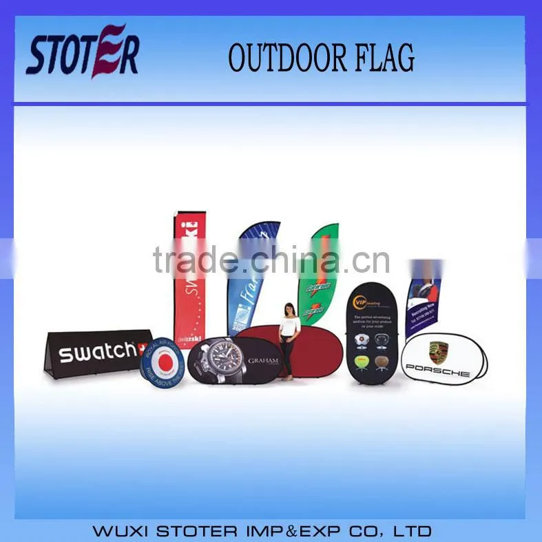 Big Size Outdoor Display Teardrop Flag