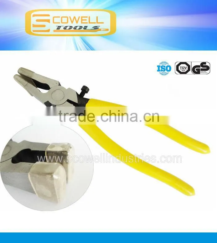 Professional Glass Break Plier with Plastic Jaw