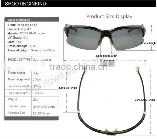 2016 Promotion Fashion Cycling Glasses with interchange lens
