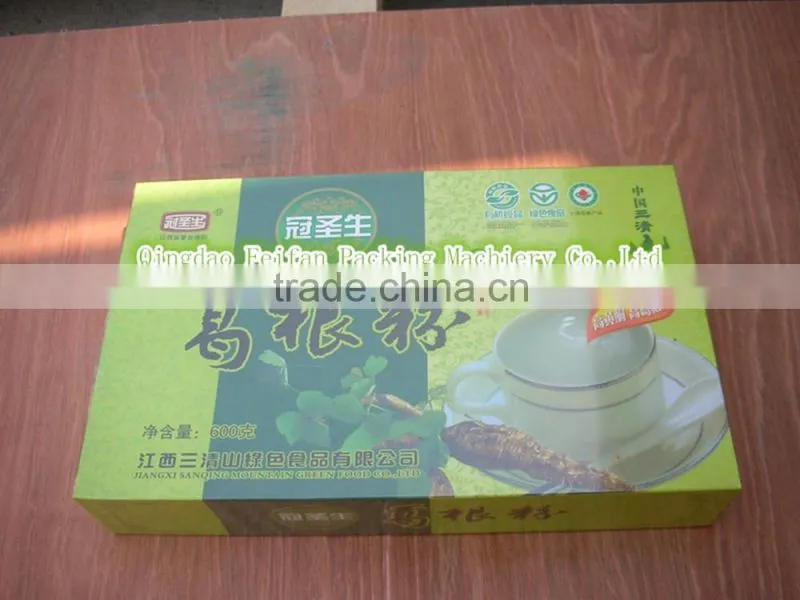 Tea box cellophane wrapping packaging machine