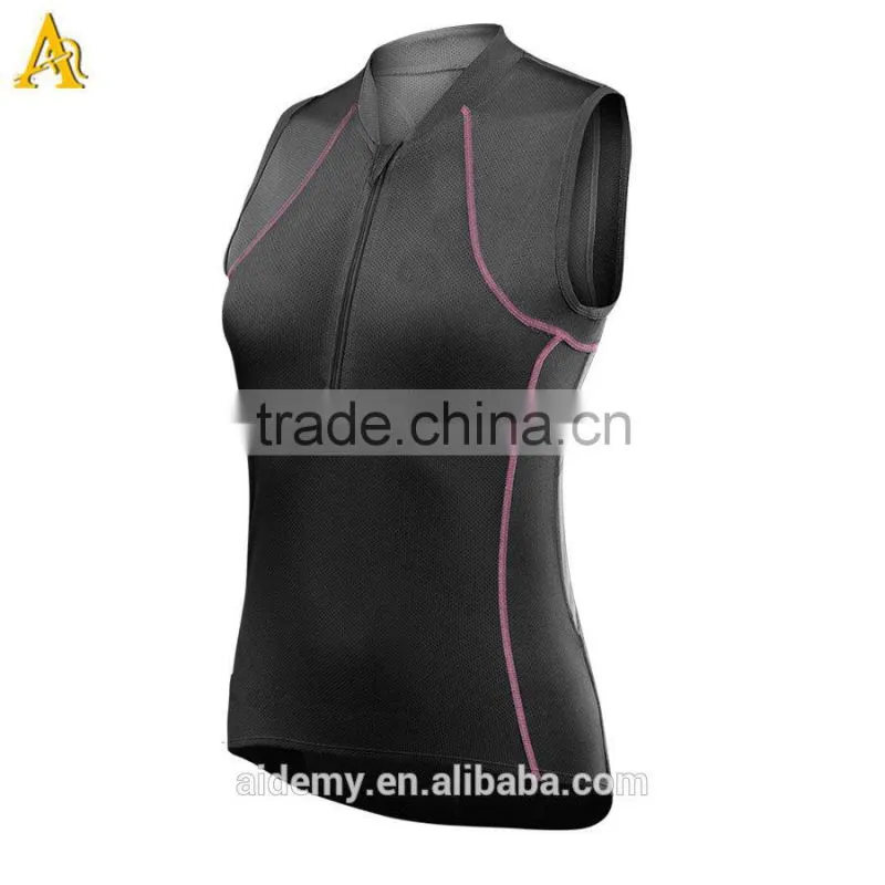 High quality compression sleeveless vest tank top cycling vest