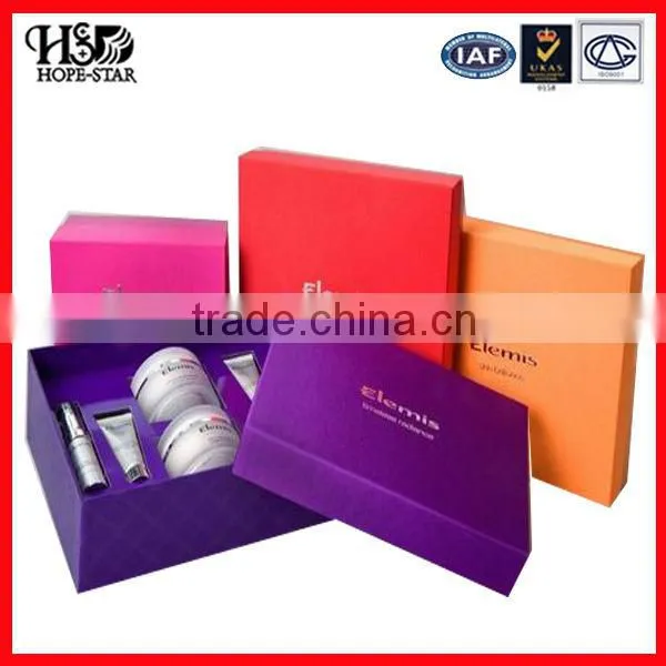 2015elegant cardboard golden purfume box
