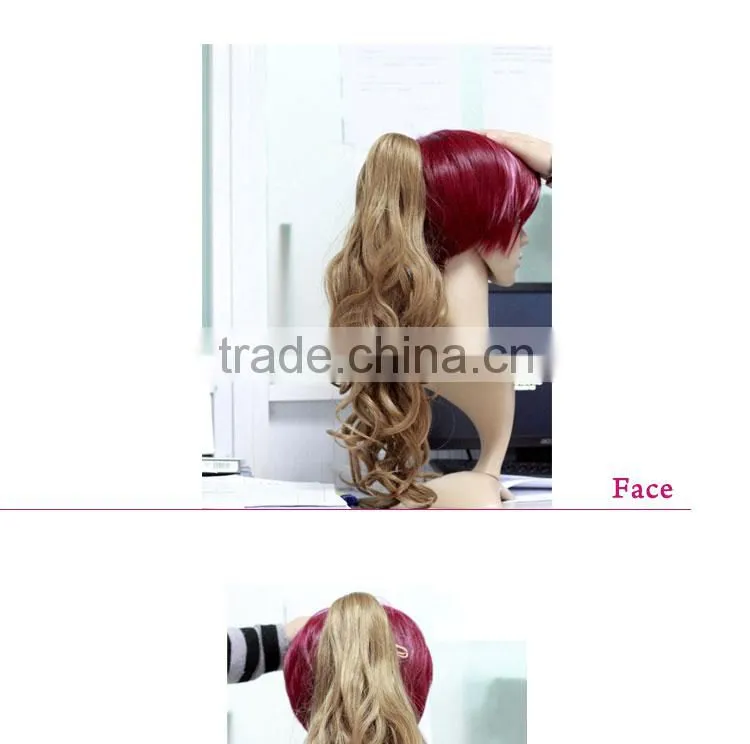 High Temperature Fiber fake hair extensions ponytail hairpiece