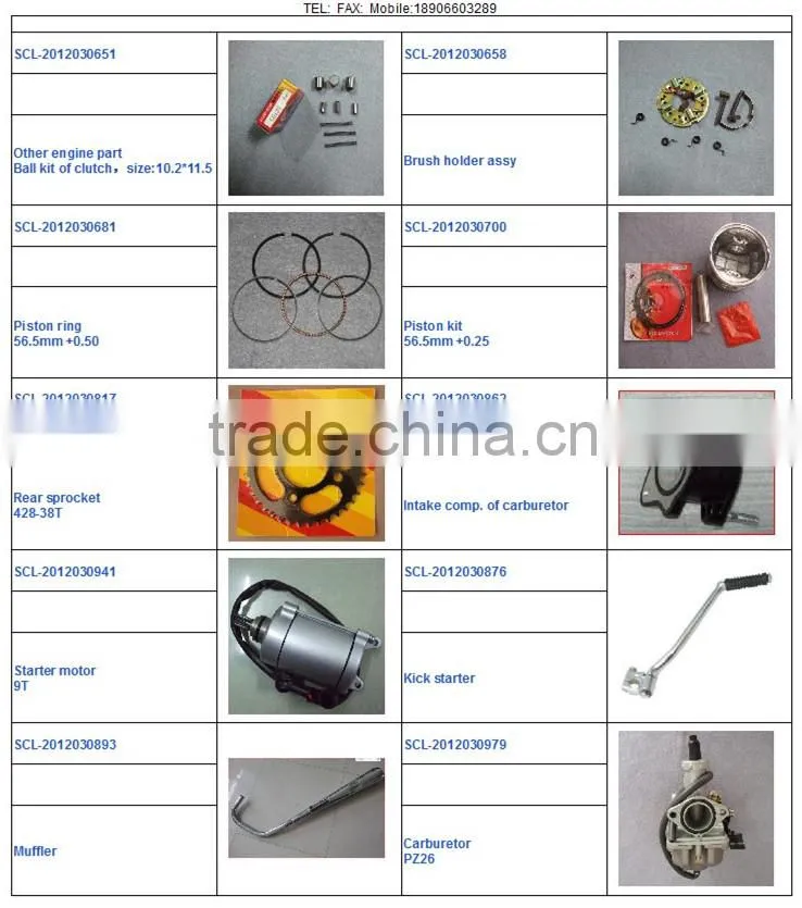 SCL-2013073047 high quality engine comp motorcycle cylinder spare parts