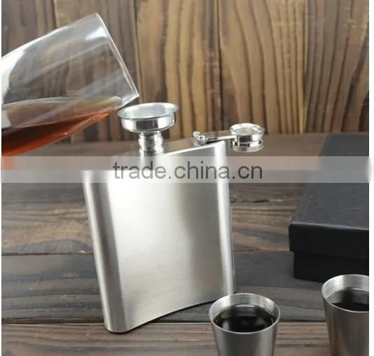 5 OZ Hip Flask With Funnel / Pocket Whisky Liquor / stainless steel wine pot