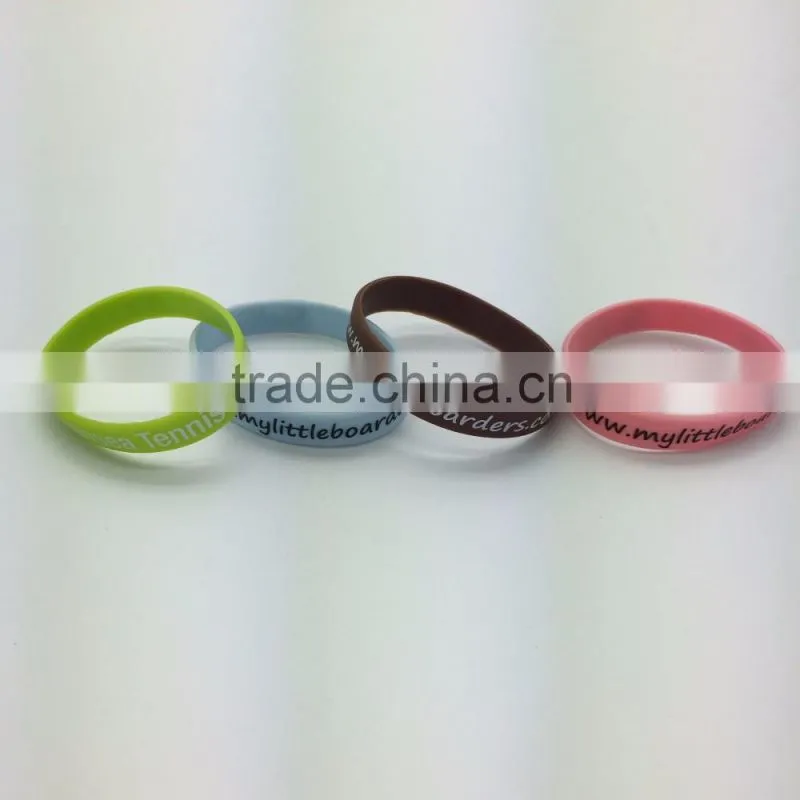 Promotional Printed Silicone Wristbands-180*12*2mm