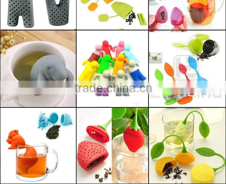 Chain submarine silicone tea strainers