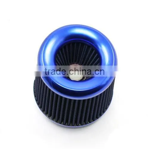 Universal Car 3" Air Filters Round Tapered Clamp-On Stack Filtration Micro Cotton Gauze Cold Air Intake Filters