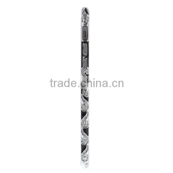 Luxury Crystal Diamond Bling Metal Frame Bumper Case Cover For iPhone 6