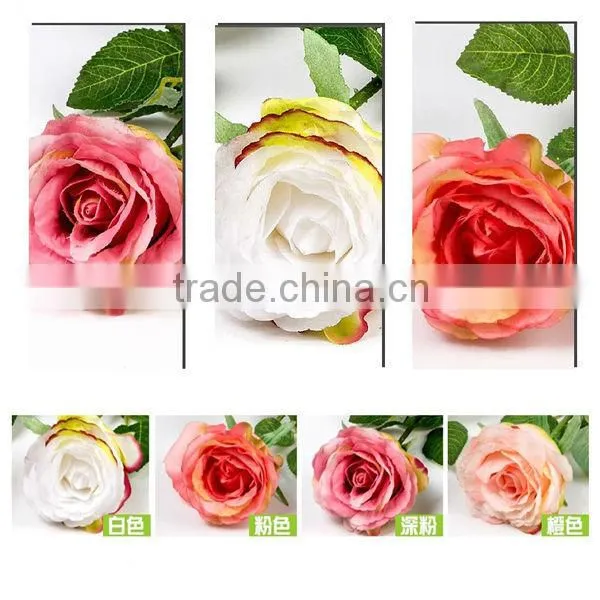 Romanric artificial flower in decorative pots/artificial rose flower