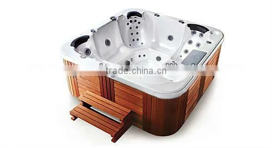 Outdoor spa and outdoor bathtub