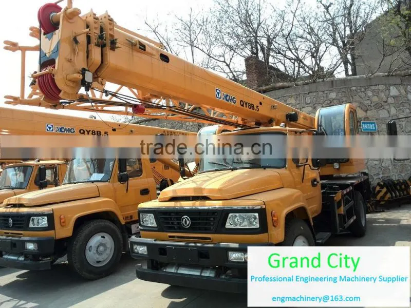 Price for XCMG crane QY8B.5, China top 8 ton crane