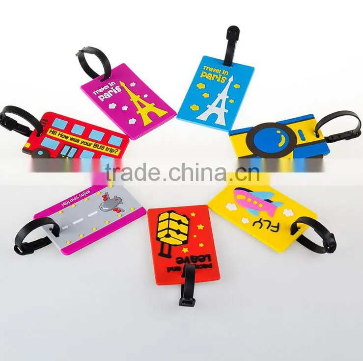 PVC soft plastic luggage tag