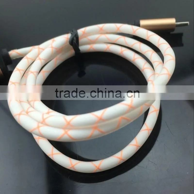 High quality usb cable PTE charging and sycing usb cable date line for smatphone