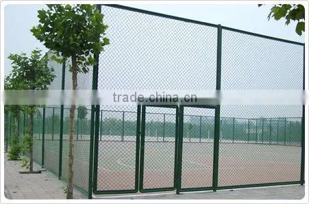 black chain link fence