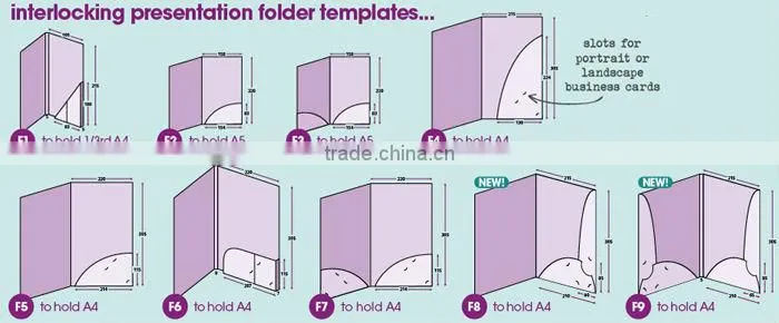 top quality paper conference folder printing