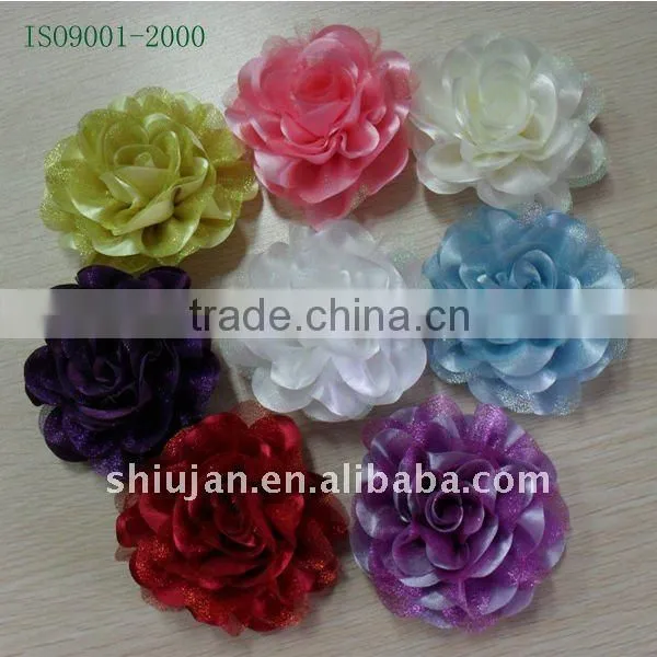 White Fabric Flower---SH0045(Wedding dresses)