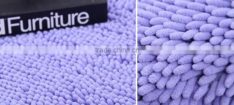 machine made microfiber chenille carpet