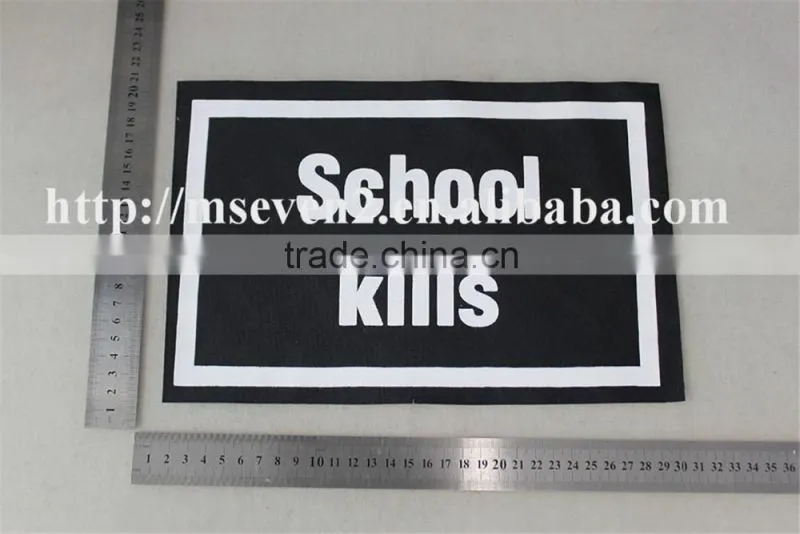 21* 31cm wide school logo patch sew on patches sports textile accessories