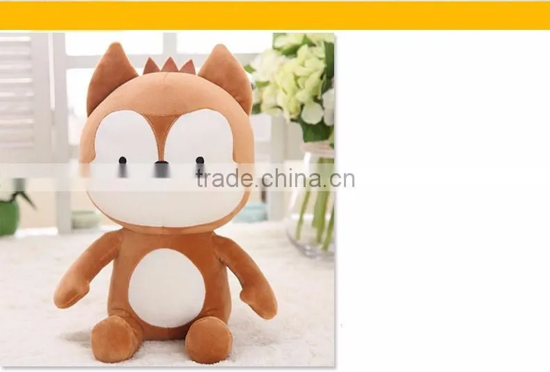 Korea style brown fox with white rabbit dall Korea Descendants of the sun toy Stuffed Dalls