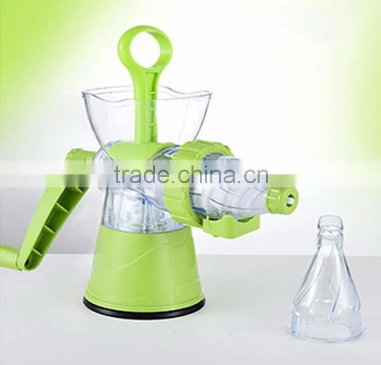 New Design Plastic Manual Citrus Slow Juicer Hand Blender Juice Manual Fruit Juicer