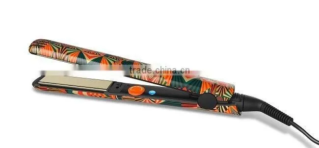 Water printing hair straightener