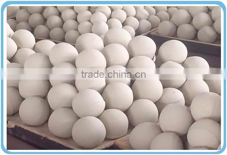 Hard and thick material high alumina ball in China