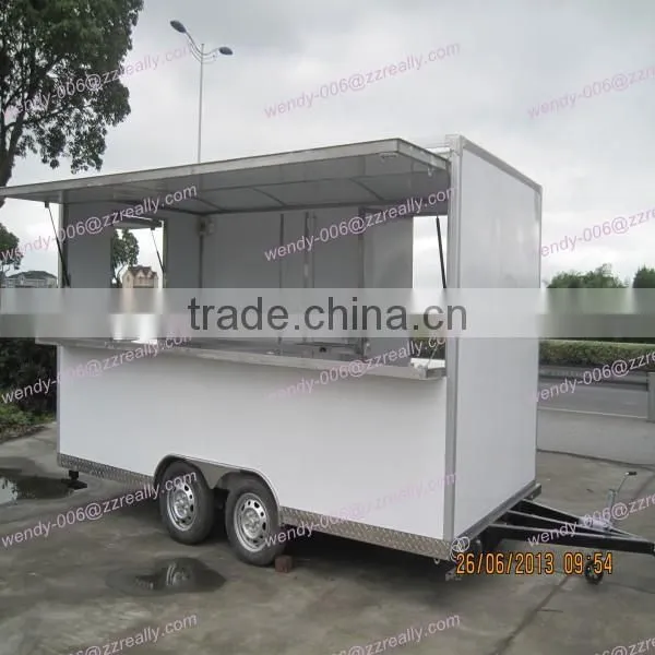 Hand push food cart for sale/food trailer/mobile food van