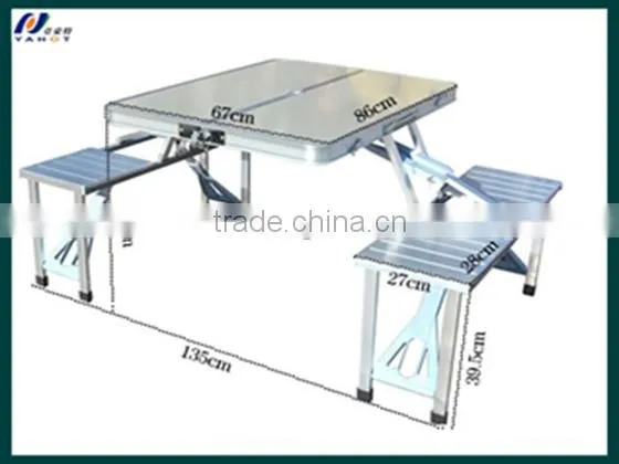 Cheap Hot Sale Square Aluminum Folding Picini Table