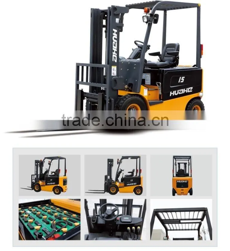 Semi AC Motor 2 Ton HUAHE Electric Forklift Truck CPD20 HEF20