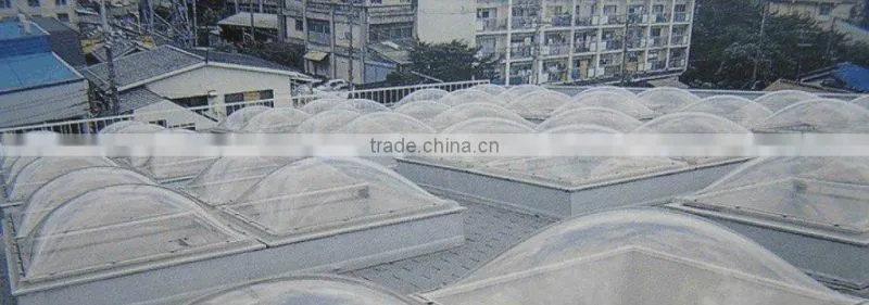 uv protection polycarbonate transparent clear dome skylight