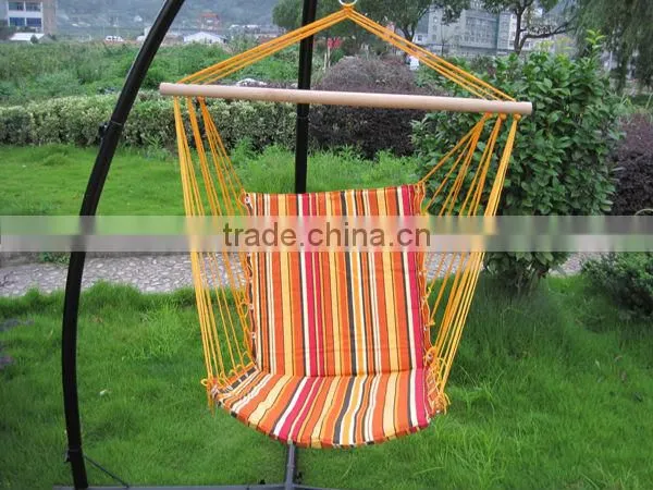 modern outdoor hammock chair with stripe