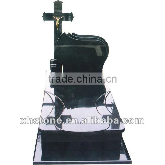 Southeast traditional style black polished monument