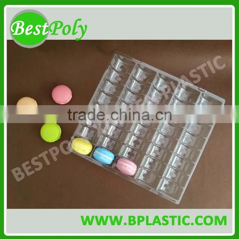 Hot sale!! Macaron plastic packaging, plastic macaron tray, macaron display tray