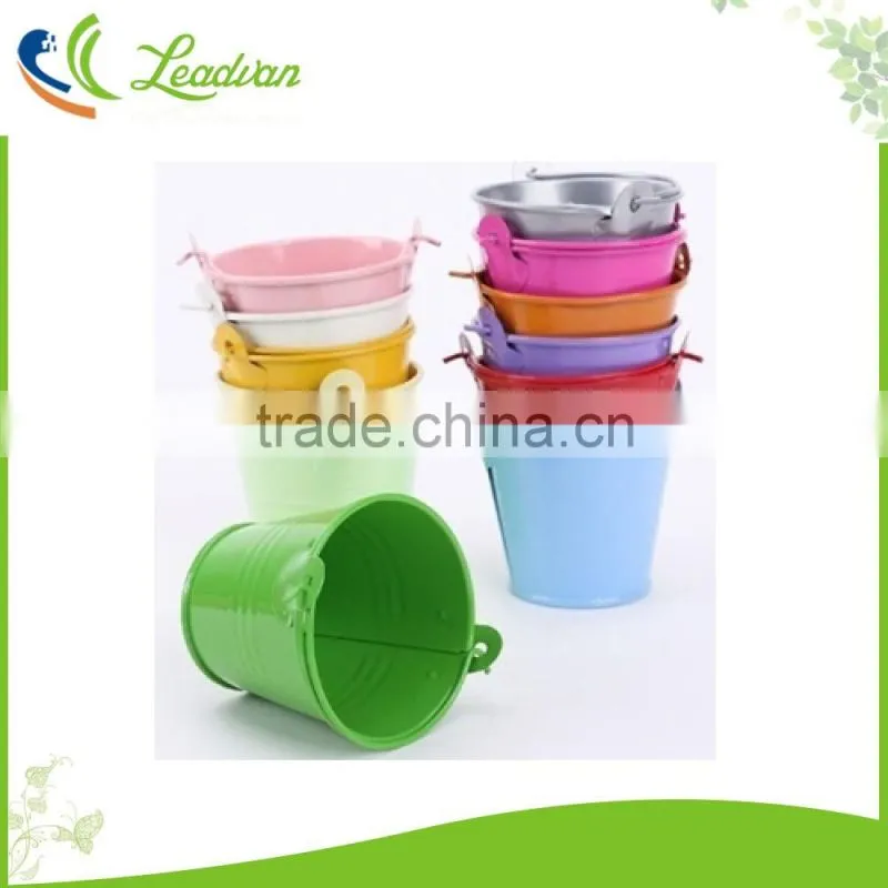 flower herb garden gift metal plant pot planters