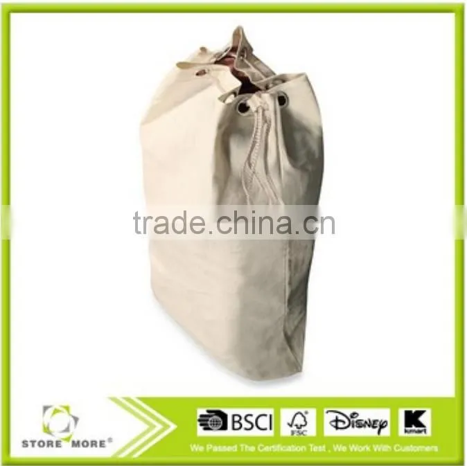Store More Household Bases Canvas Large Laundry Bag with Shoulder Strap
