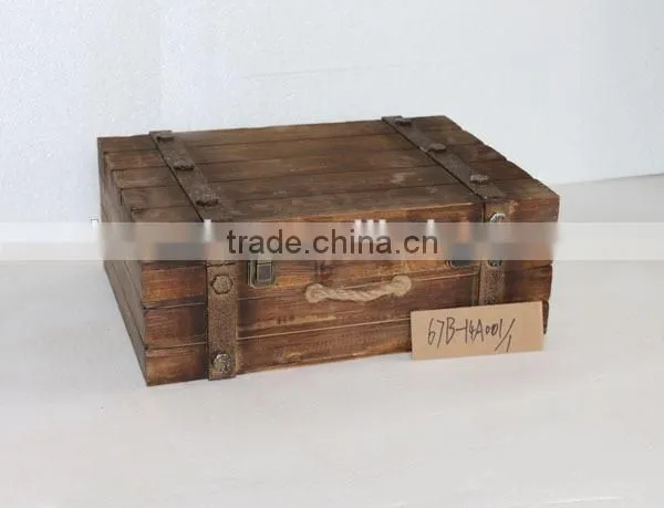 Wooden Storage Box Set of 3 Chinese Old Looking Wooden Box Vintage Storage Wooden Box