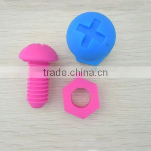 Hot! High quality decorative silicone screw wine stopper