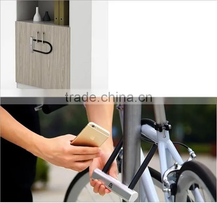2016 new product bluetooth smart U lock smart anti theft door/bikes lock with smart phone control