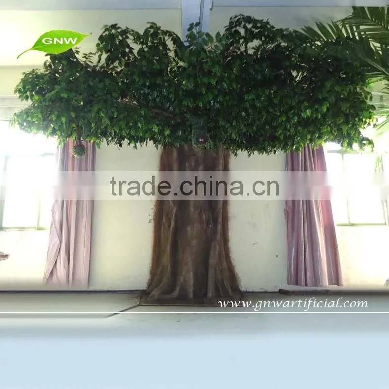 GNW BTR056 artificial banyan tree half tree for wall decoration