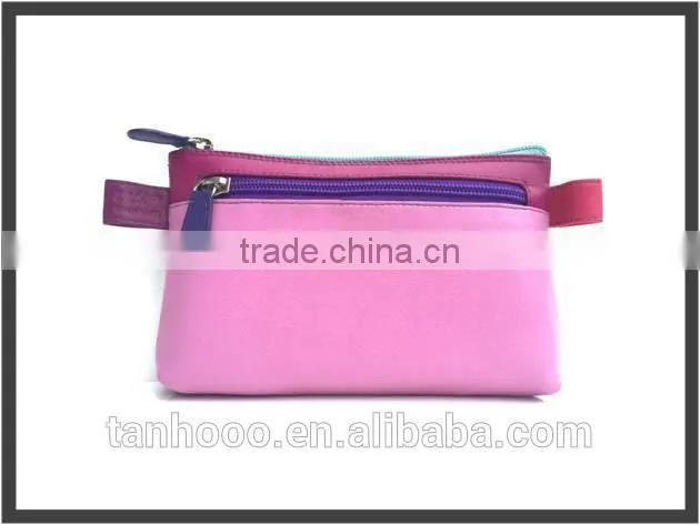 Beautiful Soft Leather Make Up Bag / Pencil Case