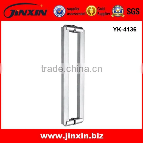 Simple luxury double glass door door kitchen cabinets handle