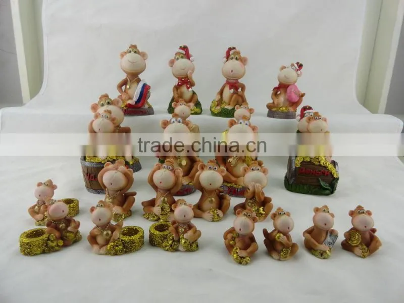 2016 Polyresin Decoration symbol monkey For Russian New Year