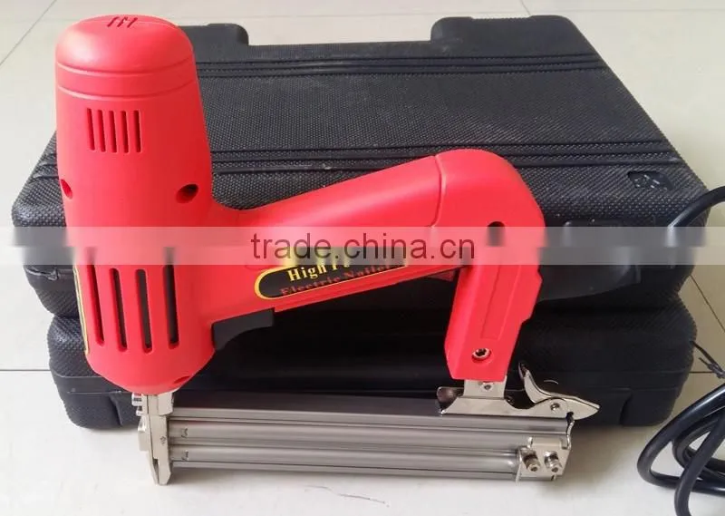 1500w Lower Noise Handheld Floor Electric Nail Gun Crown Stapler Portable Electric F30 Brad Nailer