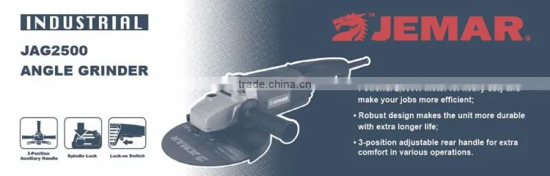JAG2500 2500W 230mm Electric angle grinder, 230mm angle grinder